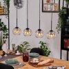 Koyoto Suspension, Boule lumineuse, Suspension Écru, Noir, 4 lumières