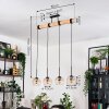 Koyoto Suspension, Boule lumineuse, Suspension Écru, Noir, 4 lumières