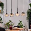 Koyoto Suspension, Boule lumineuse, Suspension Écru, Noir, 4 lumières