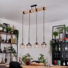 Koyoto Suspension, Boule lumineuse, Suspension Écru, Noir, 4 lumières
