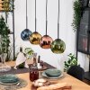 Koyoto Suspension, Boule lumineuse, Suspension Écru, Noir, 4 lumières