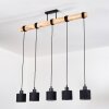 Bassagoda Suspension, Suspension Écru, Noir, 5 lumières