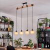 Sabadim Suspension, Suspension Écru, Noir, 4 lumières