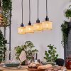 Sabadim Suspension, Suspension Écru, Noir, 4 lumières