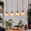 Sabadim Suspension, Suspension Écru, Noir, 4 lumières