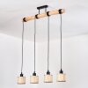 Sabadim Suspension, Suspension Écru, Noir, 4 lumières