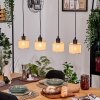 Sabadim Suspension, Suspension Écru, Noir, 4 lumières