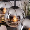 Koyoto Suspension, Boule lumineuse, Suspension Écru, Noir, 4 lumières