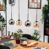 Koyoto Suspension, Boule lumineuse, Suspension Écru, Noir, 4 lumières