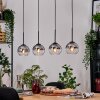 Koyoto Suspension, Boule lumineuse, Suspension Écru, Noir, 4 lumières