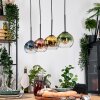 Koyoto Suspension, Boule lumineuse, Suspension Écru, Noir, 4 lumières
