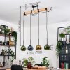 Koyoto Suspension, Boule lumineuse, Suspension Écru, Noir, 4 lumières