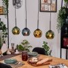 Koyoto Suspension, Boule lumineuse, Suspension Écru, Noir, 4 lumières
