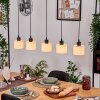 Bassagoda Suspension, Suspension Écru, Noir, 5 lumières