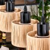 Granja Suspension, Suspension Écru, Noir, 5 lumières