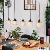 Sabadim Suspension, Suspension Écru, Noir, 5 lumières