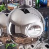 Ripoll Suspension, Boule lumineuse, Suspension Chrome, Fumé, 6 lumières