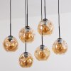 Ripoll Suspension, Boule lumineuse, Suspension Ambre, 6 lumières