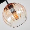 Koyoto Plafonnier, Boule lumineuse 30 cm Ambre, Clair, 3 lumières