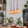 Basto Suspension, Suspension Écru, Noir, 3 lumières