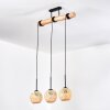 Basto Suspension, Suspension Écru, Noir, 3 lumières