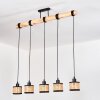 Ramila Suspension, Suspension Écru, Noir, 5 lumières