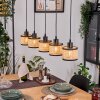 Ramila Suspension, Suspension Écru, Noir, 5 lumières
