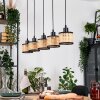 Ramila Suspension, Suspension Écru, Noir, 5 lumières