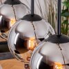 Koyoto Suspension, Boule lumineuse, Suspension Écru, Noir, 5 lumières