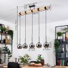 Koyoto Suspension, Boule lumineuse, Suspension Écru, Noir, 5 lumières