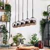 Koyoto Suspension, Boule lumineuse, Suspension Écru, Noir, 5 lumières