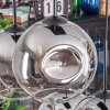 Ripoll Suspension, Boule lumineuse, Suspension Chrome, Clair, Fumé, 6 lumières