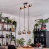 Koyoto Suspension, Boule lumineuse, Suspension Écru, Noir, 3 lumières