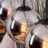 Koyoto Suspension, Boule lumineuse, Suspension Écru, Noir, 3 lumières