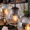 Koyoto Suspension, Boule lumineuse, Suspension Écru, Noir, 4 lumières