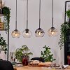 Koyoto Suspension, Boule lumineuse, Suspension Écru, Noir, 4 lumières