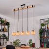 Basto Suspension, Suspension Écru, Noir, 5 lumières