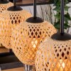 Basto Suspension, Suspension Écru, Noir, 5 lumières