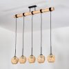 Basto Suspension, Suspension Écru, Noir, 5 lumières