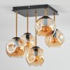 Ripoll Plafonnier, Boule lumineuse Or, Noir, 5 lumières