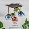 Koyoto Plafonnier, Boule lumineuse Or, Noir, 5 lumières
