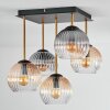 Koyoto Plafonnier, Boule lumineuse Or, Noir, 5 lumières