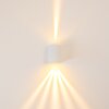 Applique murale d'extérieur Mora LED Blanc, 2 lumières