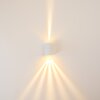 Applique murale d'extérieur Mora LED Blanc, 2 lumières