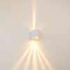 Applique murale d'extérieur Mora LED Blanc, 2 lumières