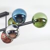 Gastor Plafonnier, Boule lumineuse Bleu, Chrome, Vert, Cuivré, Fumé, 10 lumières