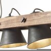 Suspension Brilliant Plow Bois foncé, Noir, 2 lumières