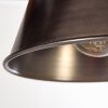 Suspension Oksbol Bois foncé, Noir, 2 lumières