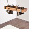 Suspension Oksbol Bois foncé, Noir, 2 lumières
