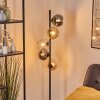 Koyoto Boule lumineuse, Lampadaire 31 cm Ambre, Chrome, Clair, Fumé, 5 lumières